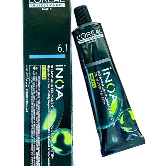 L’OREAL INOÁ Ammonia Free Permanent Hair Color 60g (2.1oz) Color 6.1 - Set of 2 - Picture 2 of 4